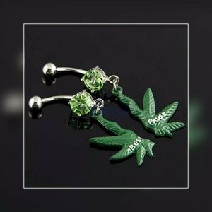 2 BEST BUDS BELLY BUTTON RINGS